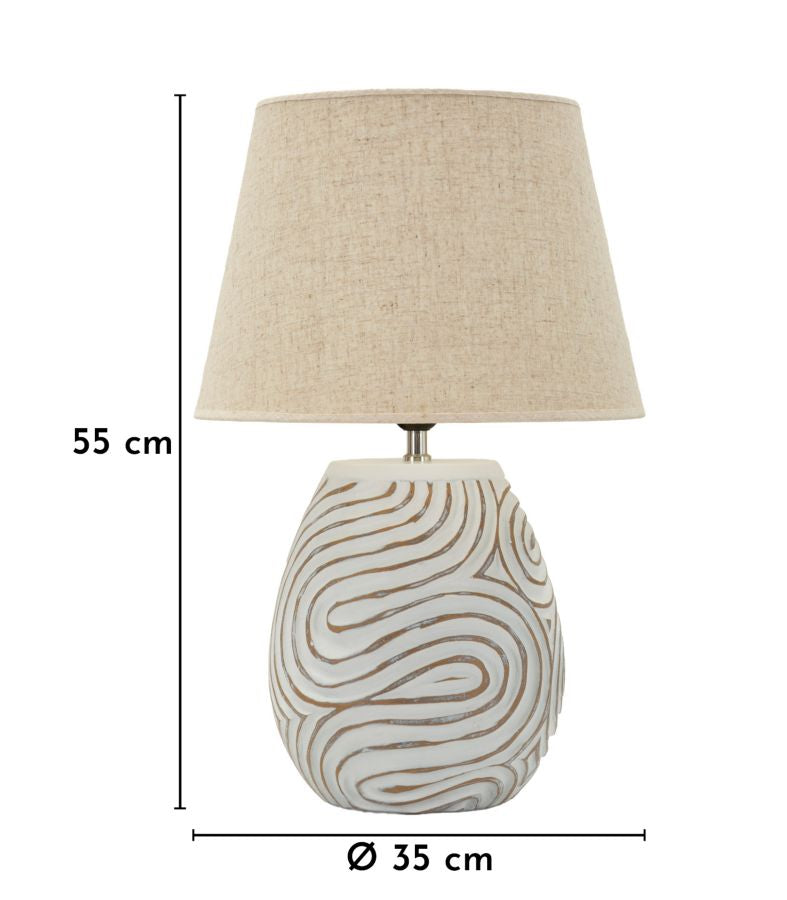 Lampada da Tavolo Oblix in Resina – Design Scultoreo per un'Illuminazione Elegante