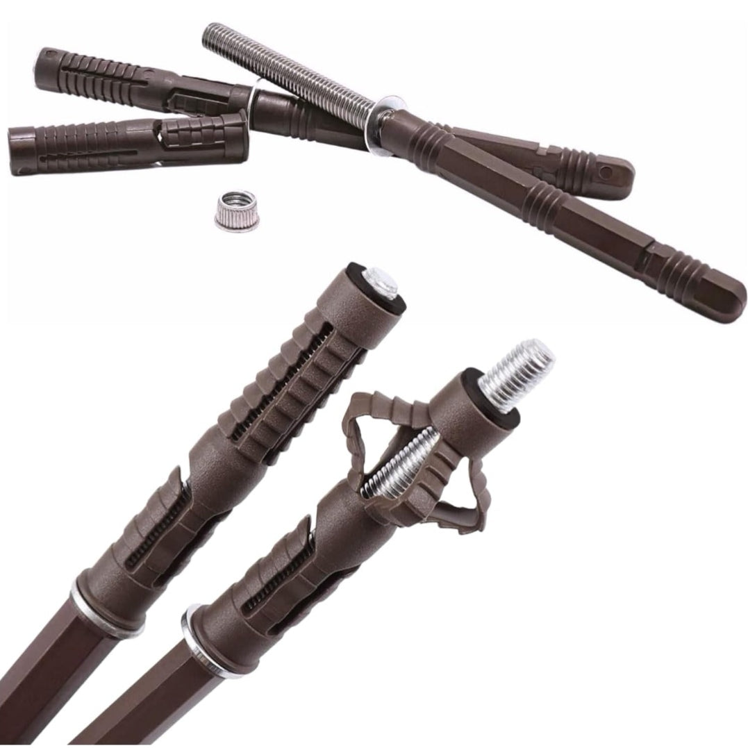 Mensola sospesa - VENERE - Profondità 15-20-25 cm. Noce Scuro - AESSEWOOD