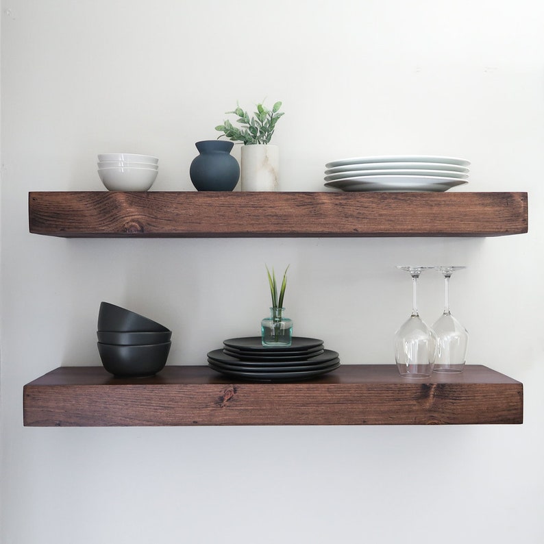 Mensola sospesa - VENERE - Profondità 25 cm. - AESSEWOOD