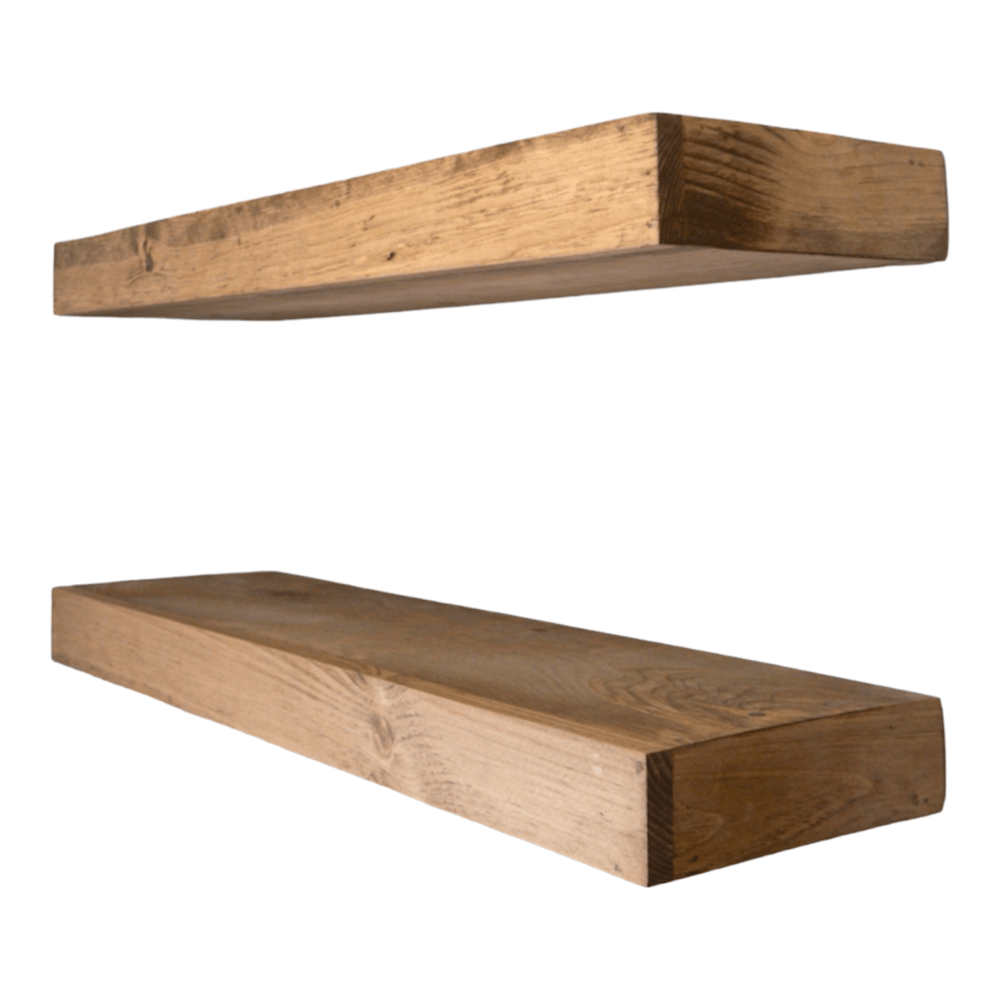 Mensola sospesa - VENERE - Profondità 25 cm. Rovere Rustico - AESSEWOOD