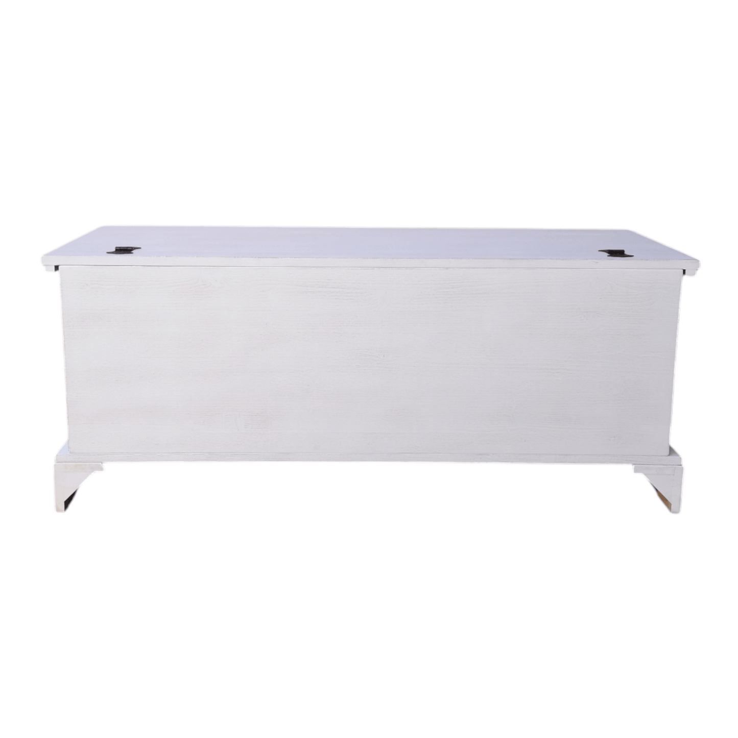 Cassapanca CLASSICA in Legno Massello Bianco Shabby con Vano Contenitore – Eleganza e Funzionalità per la Casa