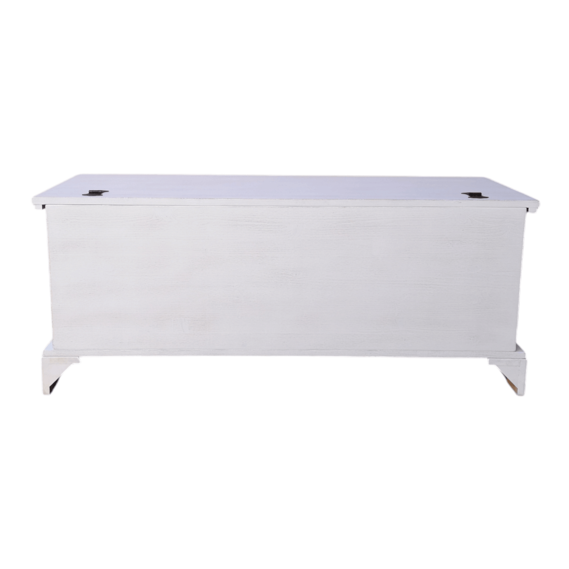 Cassapanca CLASSICA in Legno Massello Bianco Shabby con Vano Contenitore – Eleganza e Funzionalità per la Casa - AESSEWOOD