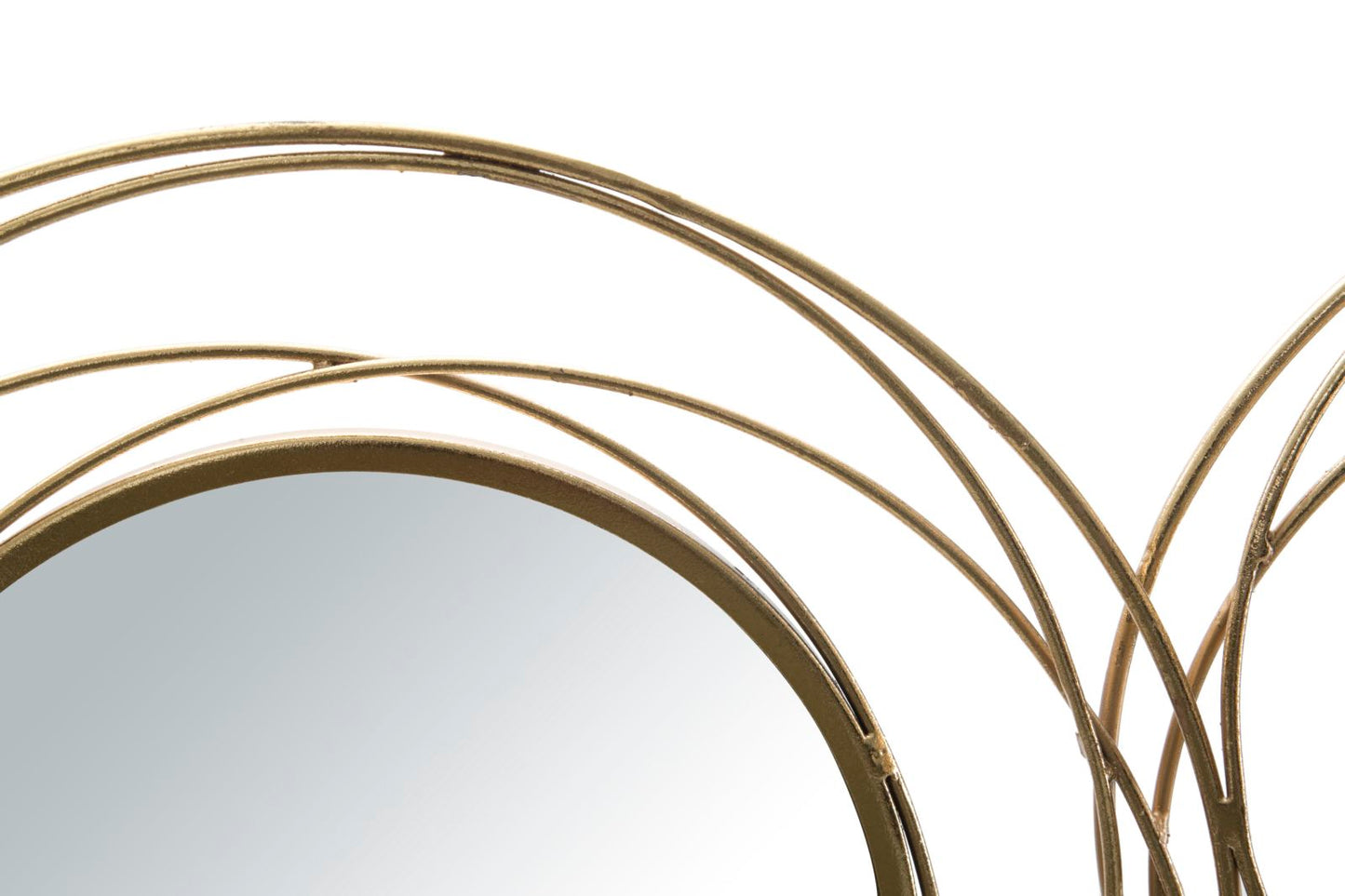 Specchio Gold Round – Geometrie Dorate dal Fascino Senza Tempo