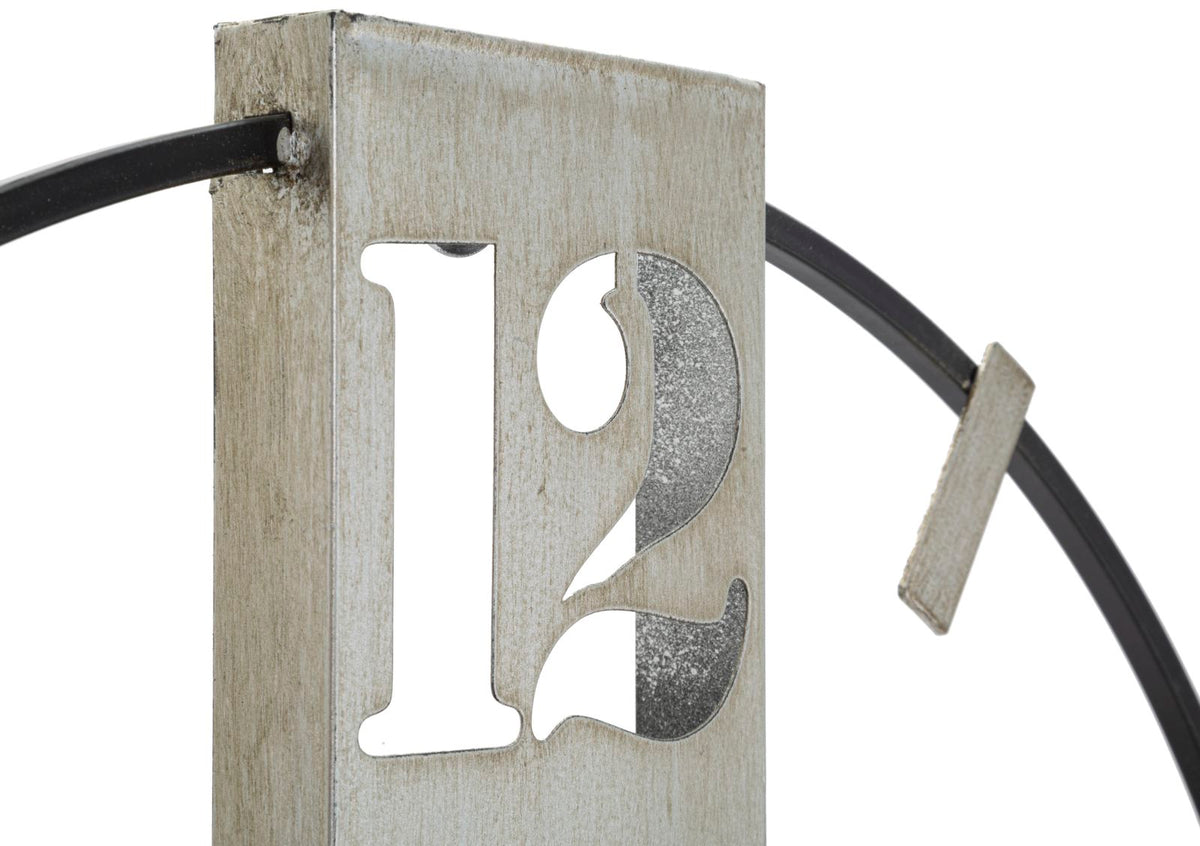 Orologio da Parete “Évora” | Orologio Decorativo Moderno in Metallo e Legno | Design Elegante e Minimal | Arredo Casa | 61×63 cm