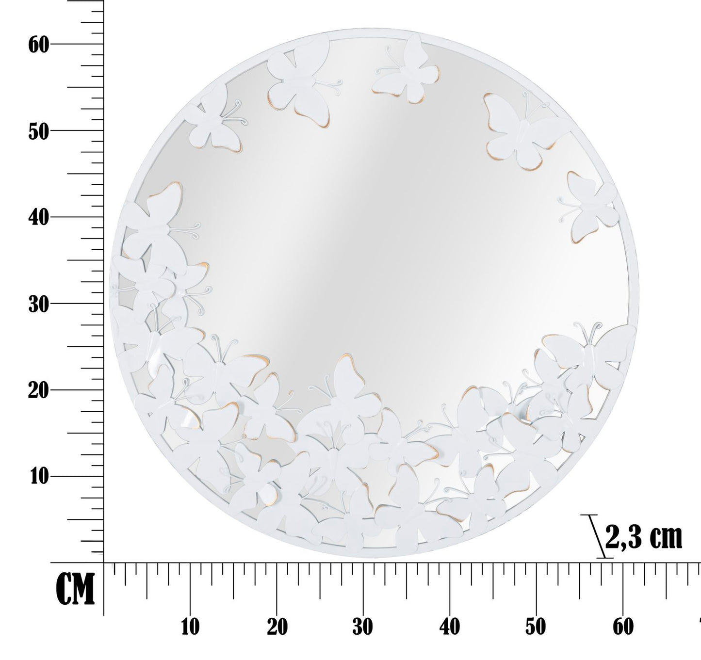 Specchio Farfalle Bianche – Un Riflesso di Grazia e Armonia