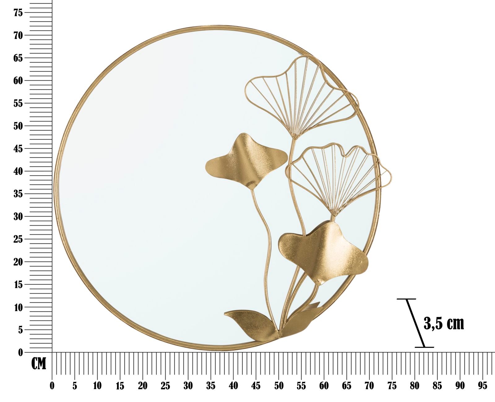 Specchio Flower Gold – Un Riflesso di Luce e Armonia - AESSEWOOD 