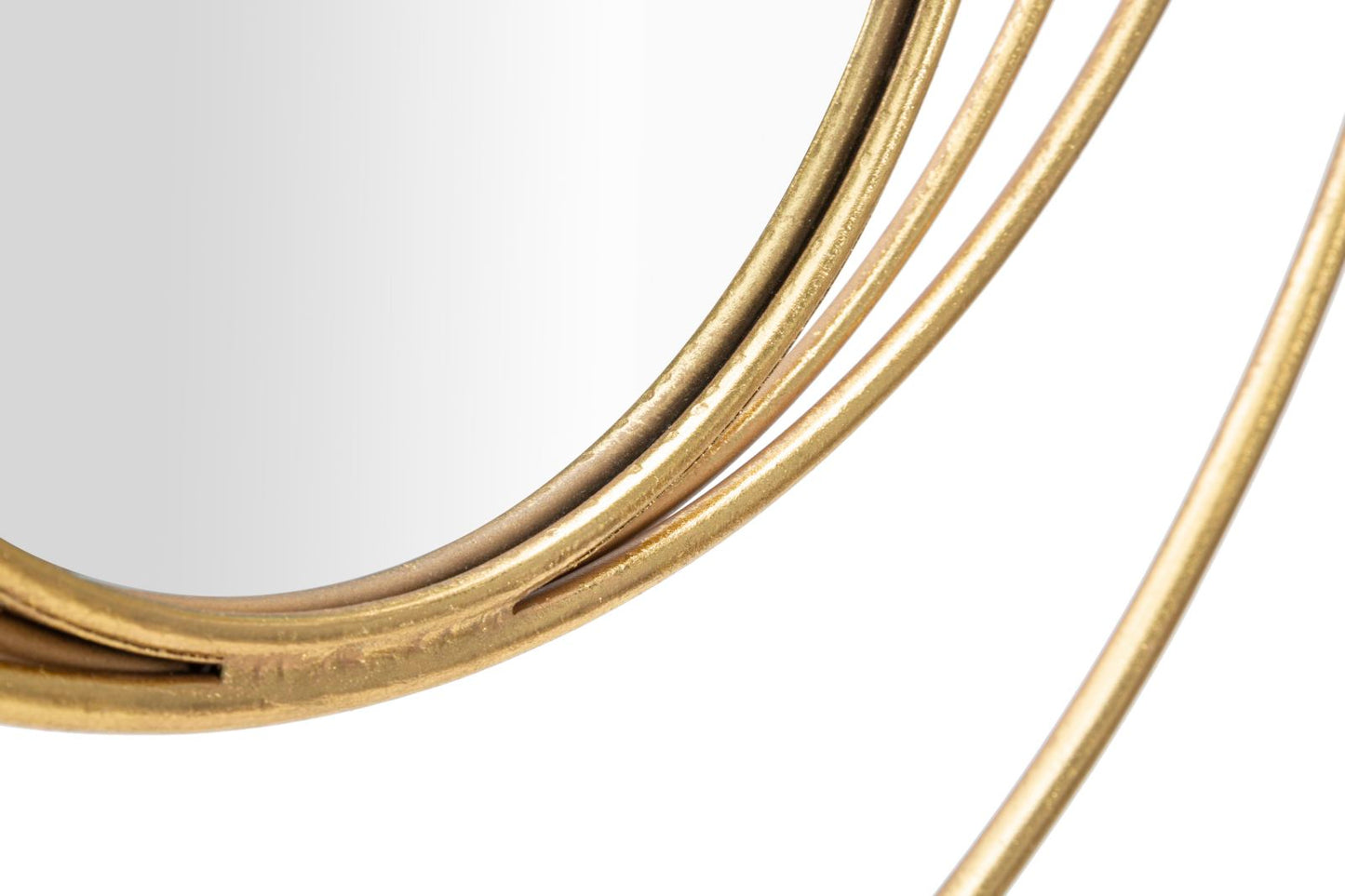 Specchio Arc Glam Oro – Design Scultoreo e Fascino Contemporaneo
