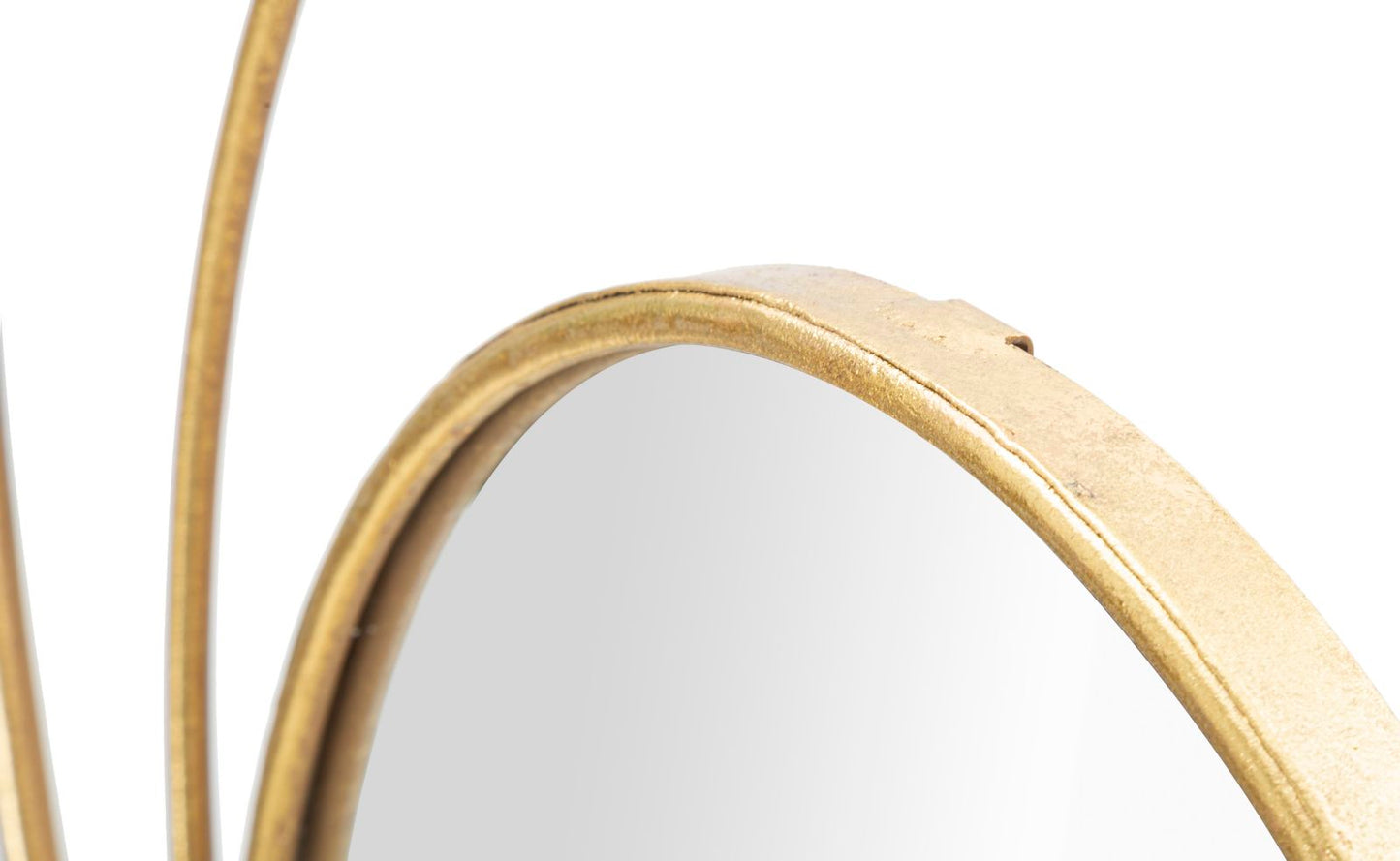 Specchio Arc Glam Oro – Design Scultoreo e Fascino Contemporaneo