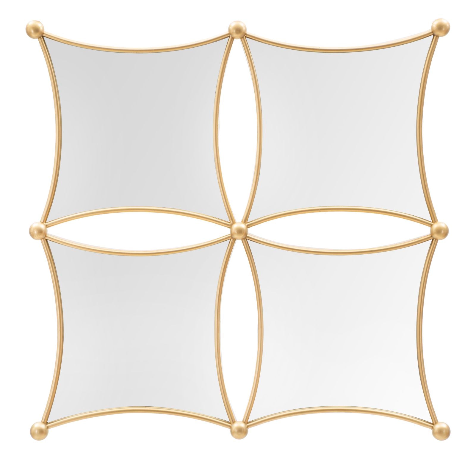 Specchio Jalo Oro – Eleganza Geometrica per Ambienti Raffinati - AESSEWOOD 
