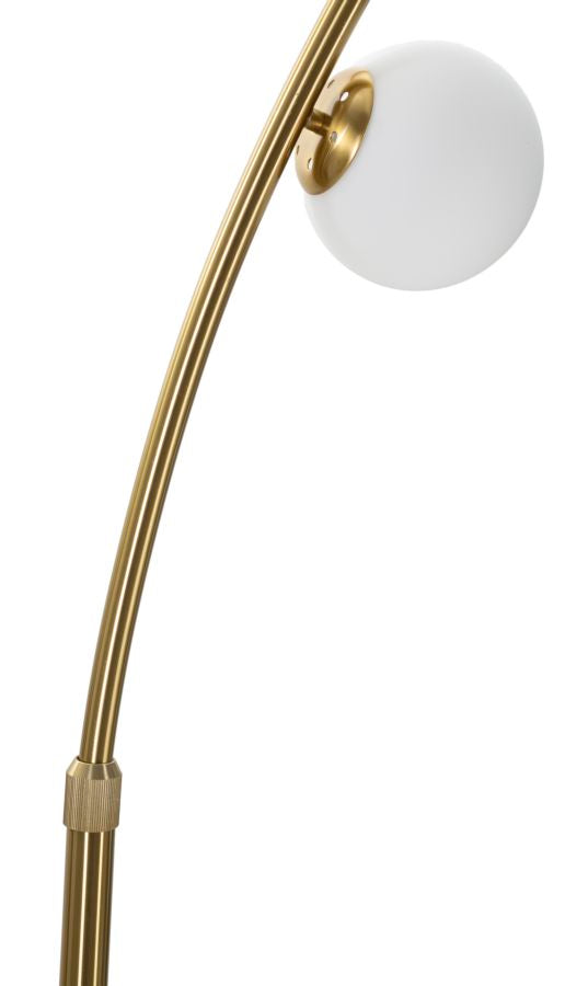 Lampada da Terra “Luminara Arc” | 6 Luci LED Decorative | Lampada ad Arco Dorata | Design Elegante e Moderno | Illuminazione Living