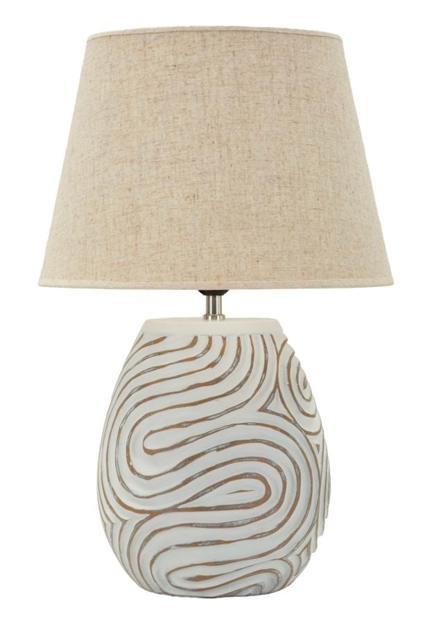 Lampada da Tavolo Oblix in Resina – Design Scultoreo per un'Illuminazione Elegante