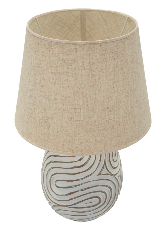 Lampada da Tavolo Oblix in Resina – Design Scultoreo per un'Illuminazione Elegante