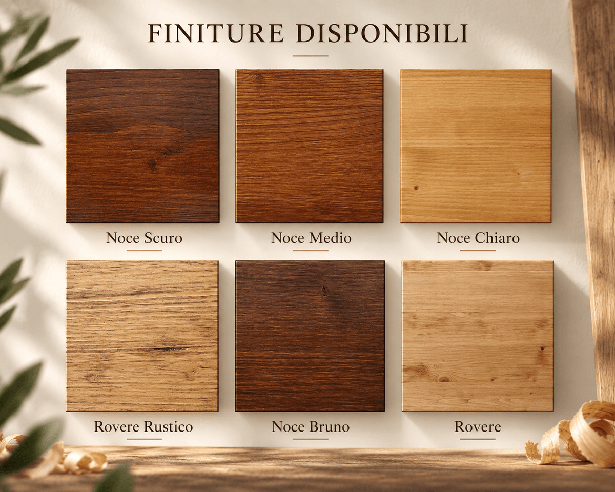 Mensola - MERCURIO in legno massello - Profondità 20 cm. - AESSEWOOD 