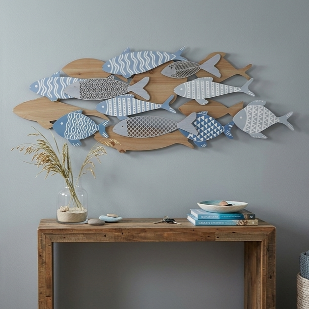Pannello Decorativo Fish Sea – Il Fascino del Mare in Chiave Contemporanea - AESSEWOOD 