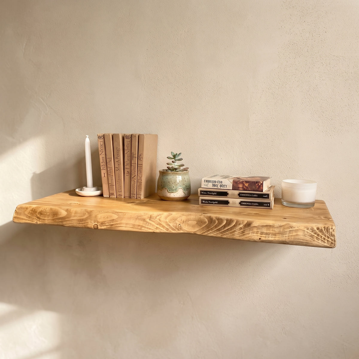 Mensola Rustica - MARTE in legno massello - Profondità 15 cm. (Copia) - AESSEWOOD 