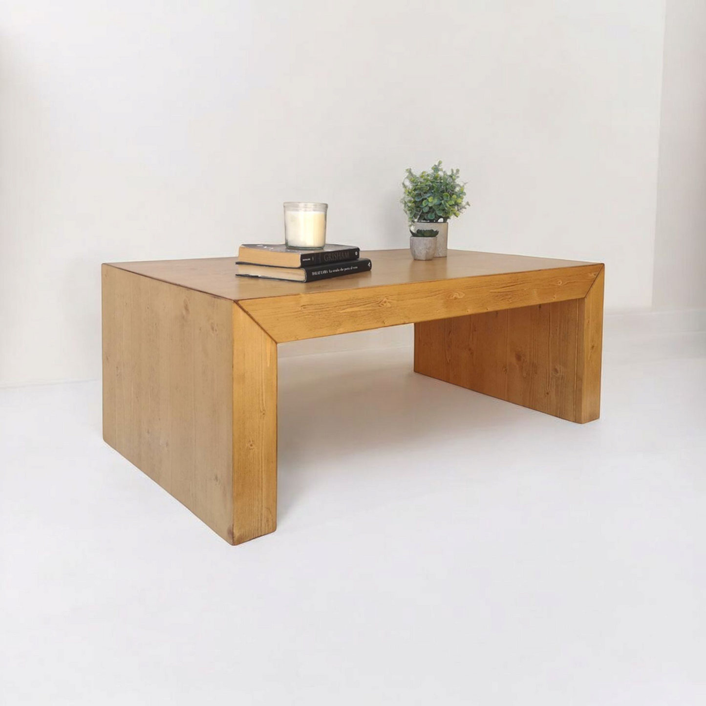 TAVOLINO DA SALOTTO IN LEGNO MASSELLO – DESIGN MODERNO ARTIGIANALE - AESSEWOOD 