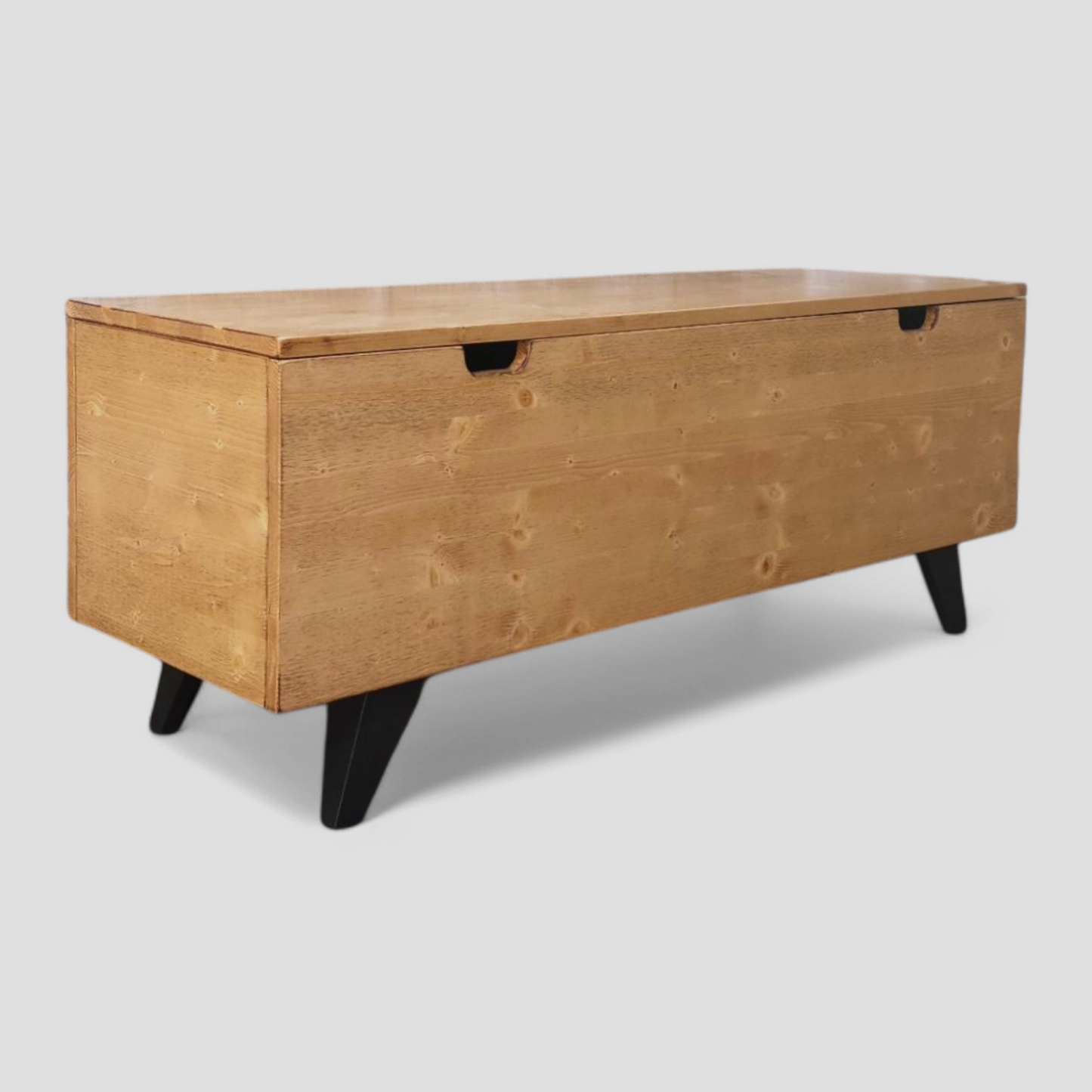 Cassapanca Design Moderno in Legno Massello – Rovere rustico