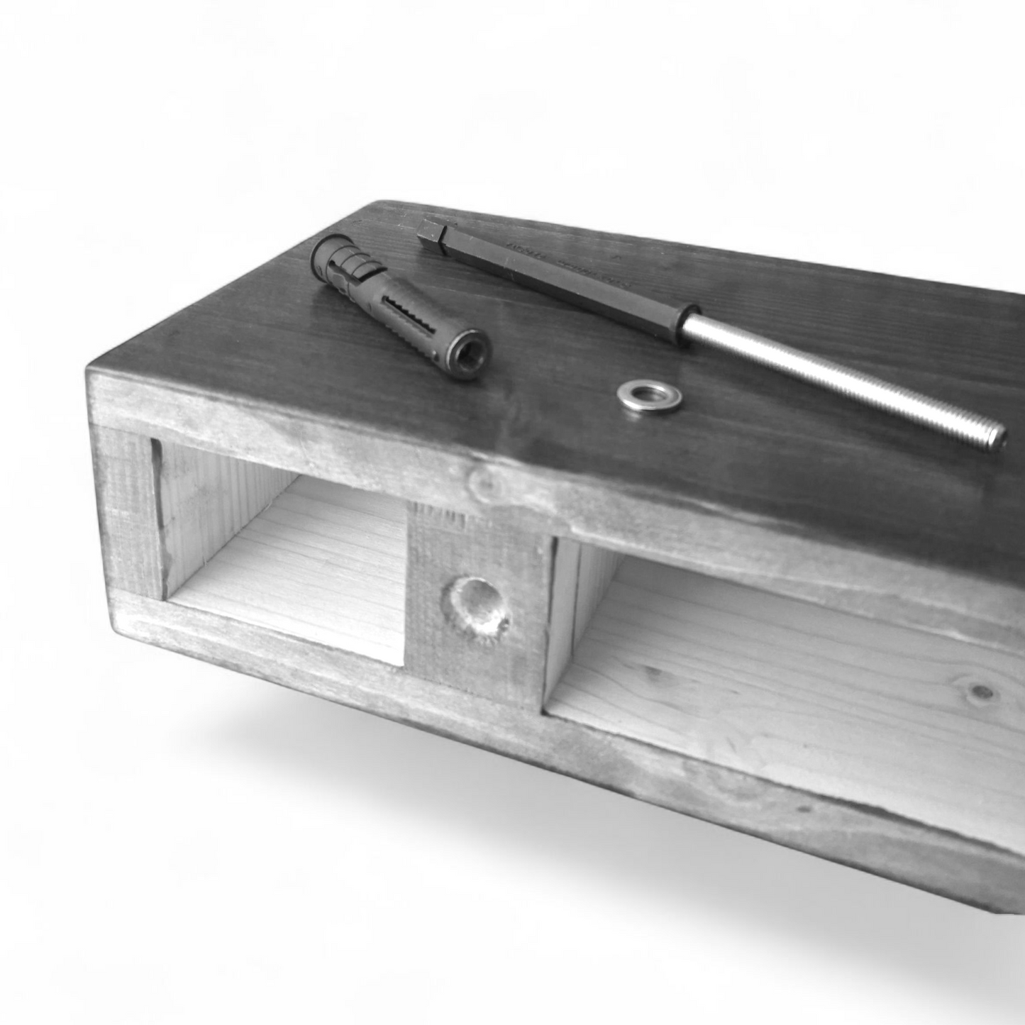 Mensole - VENERE - Profondità 15-20-25 cm. Noce Rustico