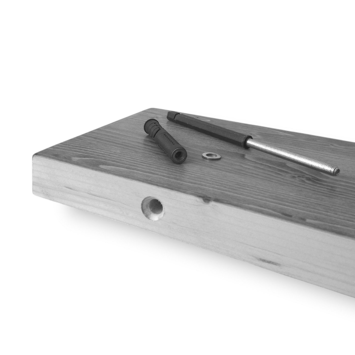 Mensola - MERCURIO in legno massello - Profondità 15 cm.