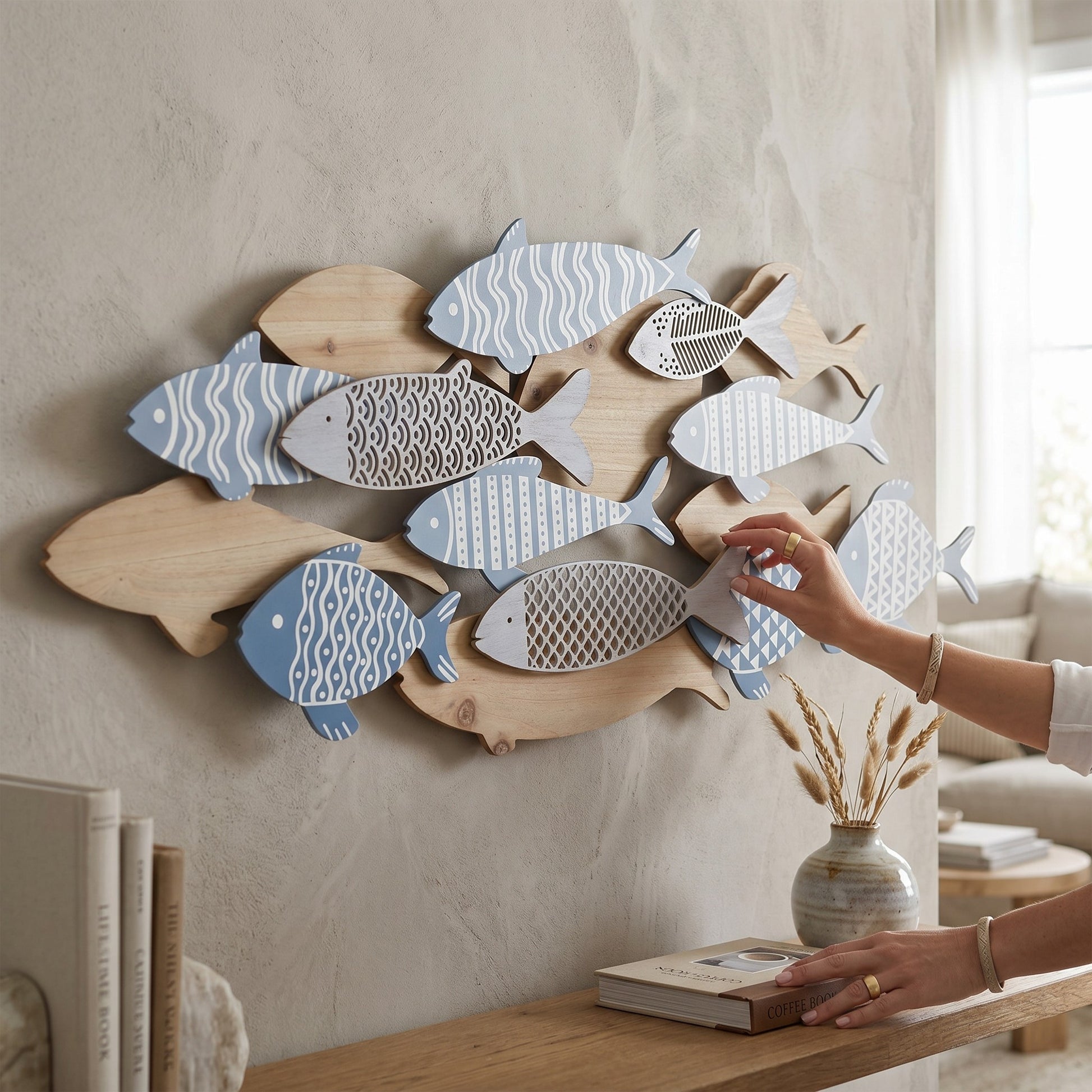 Pannello Decorativo Fish Sea – Il Fascino del Mare in Chiave Contemporanea - AESSEWOOD 