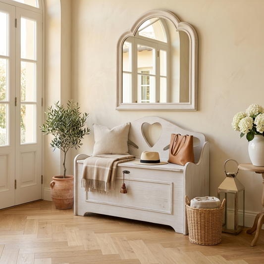 Cassapanca - PETALI&CHIAVE Shabby - AESSEWOOD 