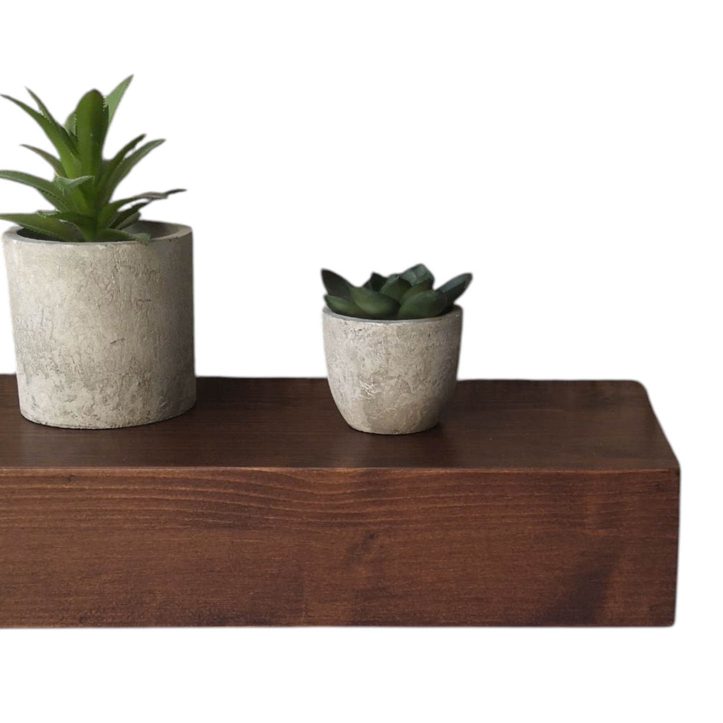 Mensola sospesa - VENERE - Profondità 15-20-25 cm. Noce Scuro - AESSEWOOD 