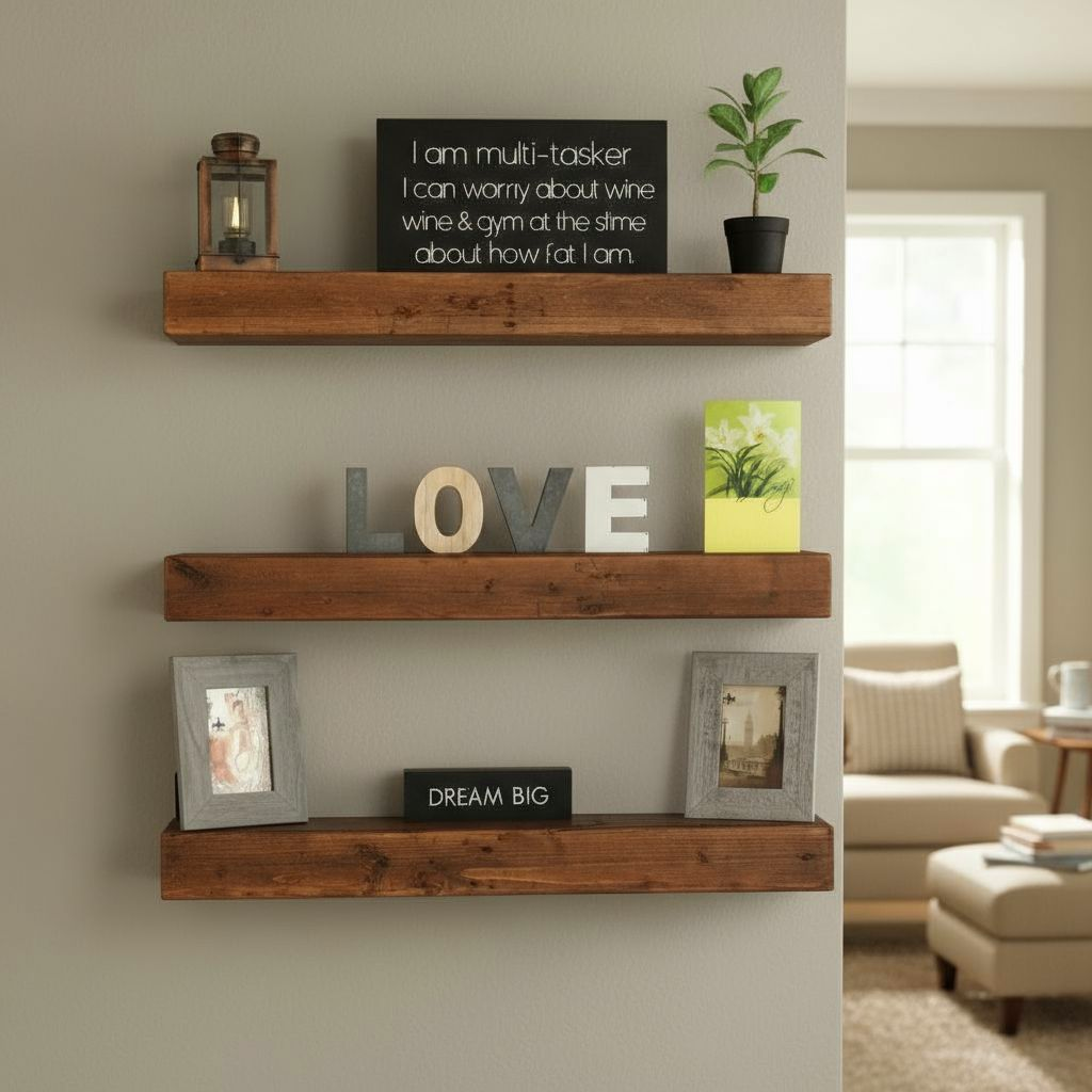 Mensola - MARTE Noce Bruno - AESSEWOOD 