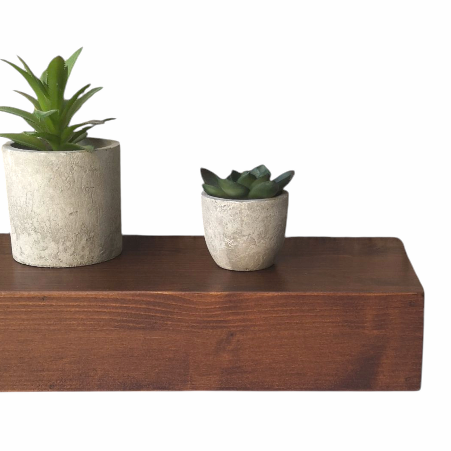 Mensola sospesa - VENERE - Profondità 15-20-25 cm. Noce