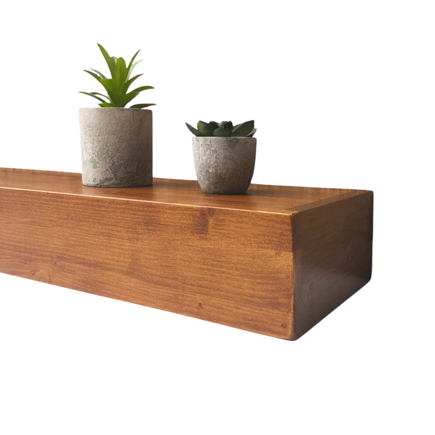 Mensola sospesa - MARTE - Profondità 15-20-25 cm. Noce