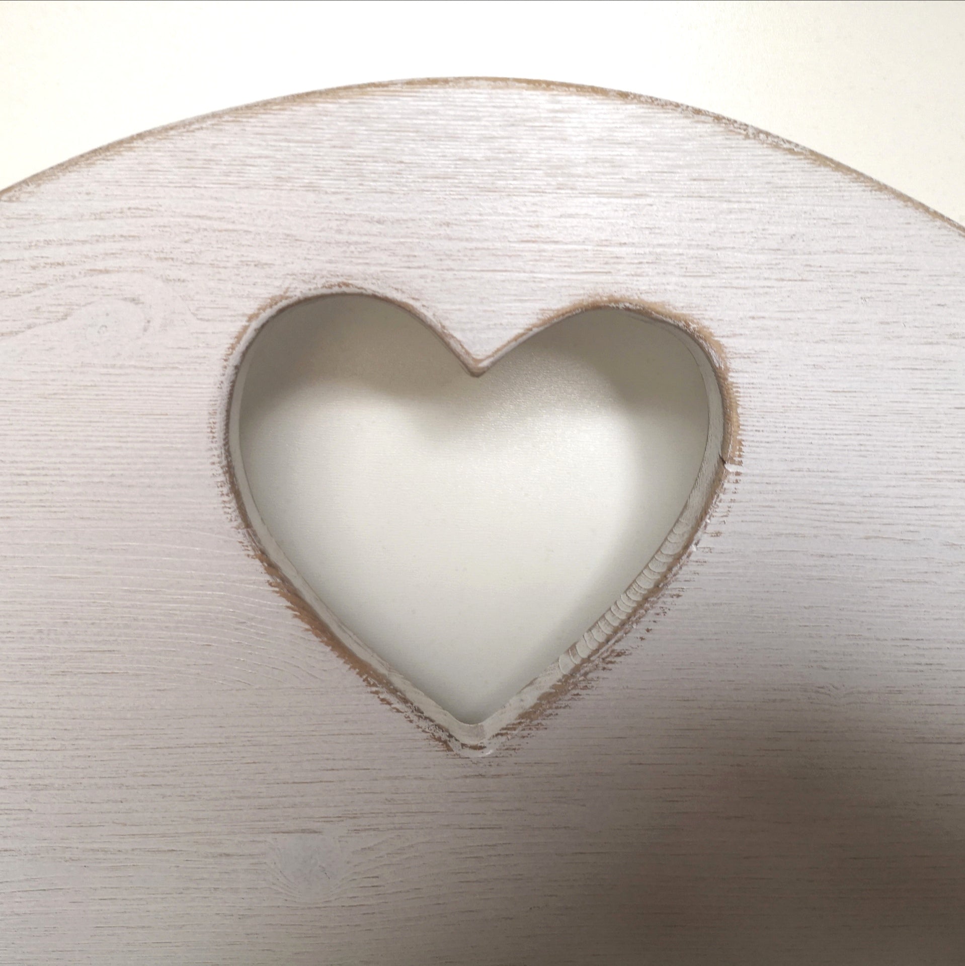 Cassapanca baule vintage in legno massello bianco shabby e noce -CUORE&CUORE - AESSEWOOD